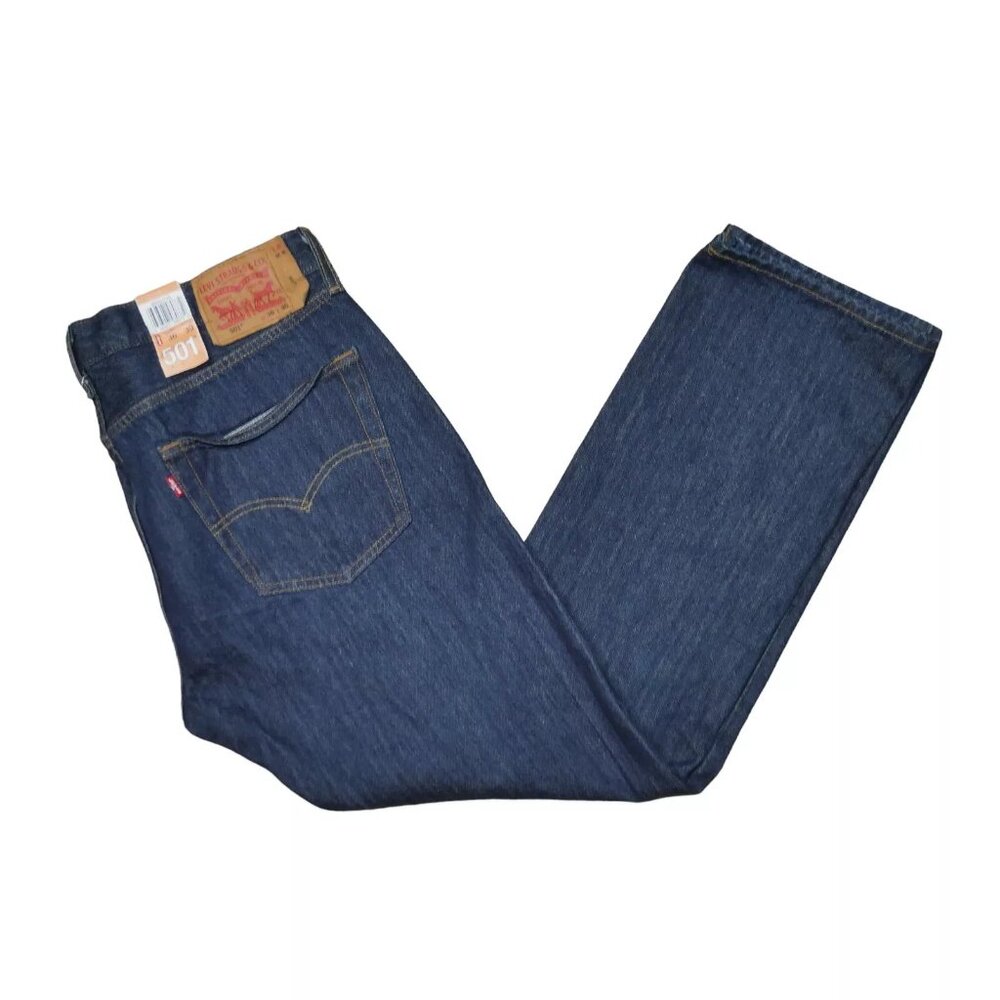 New Levi's 501 Men's Size 36x30 Original Fit Straight Leg Button Fly Jeans NWT